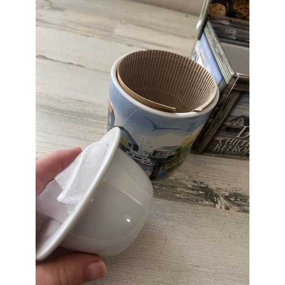 Gourmet du Village Dip Chiller 2 piece serving set & dip mix recipe NWT - Picture 7 of 8